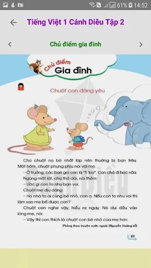 Tieng Viet Lop 1 Canh Dieu - Tap 2 Screenshot 3