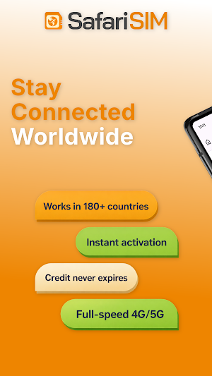 SafariSIM: Global Travel eSIM Screenshot 0