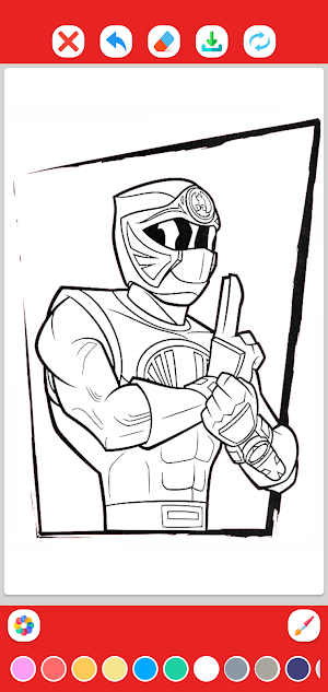 Rangers Coloring Page Screenshot 1