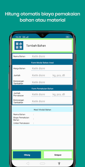 Kalkulator Hitung Modal Usaha Screenshot 2