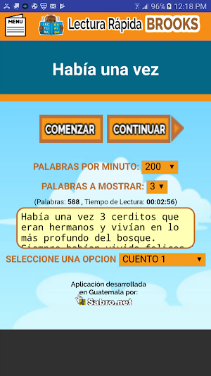 Lectura Rápida Brooks Screenshot 1