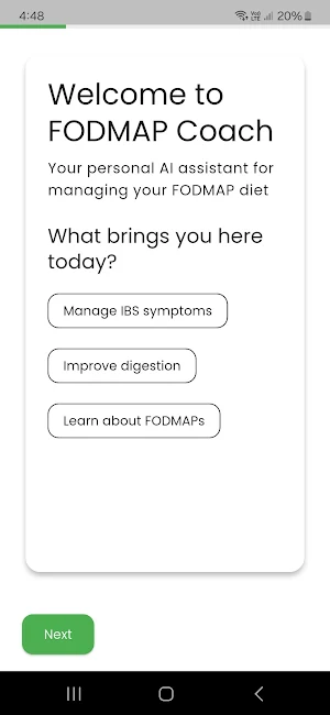 FODMAP Coach Screenshot 0