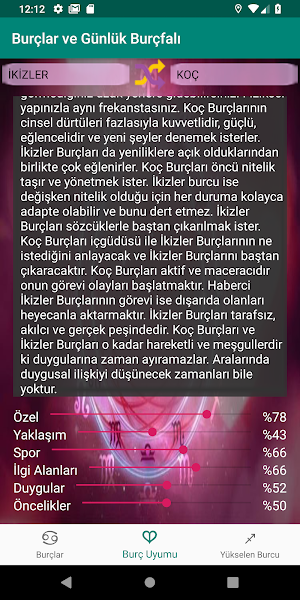 Burçlar ve Günlük Burç Falı Screenshot 2