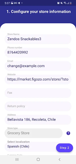 Figozo Merchant Screenshot 1