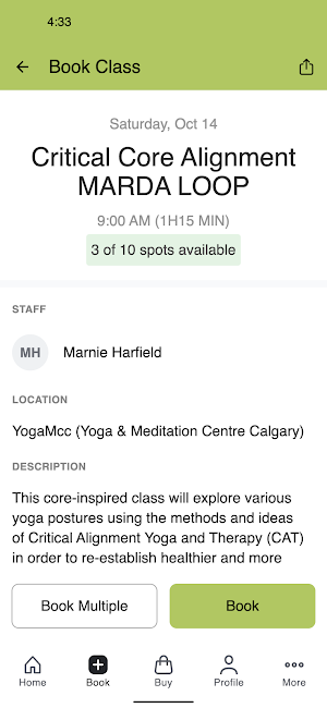 Yoga MCC Screenshot 2