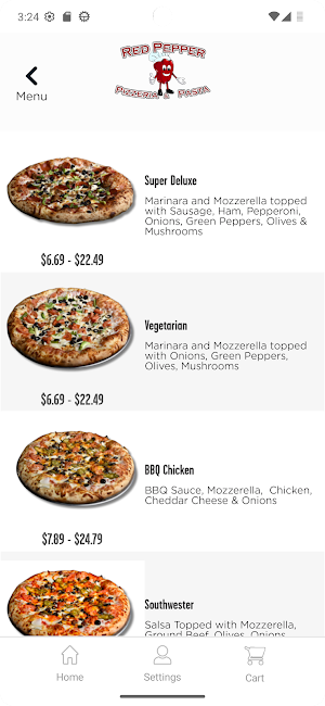 Red Pepper Pizzeria & Pasta Screenshot 3