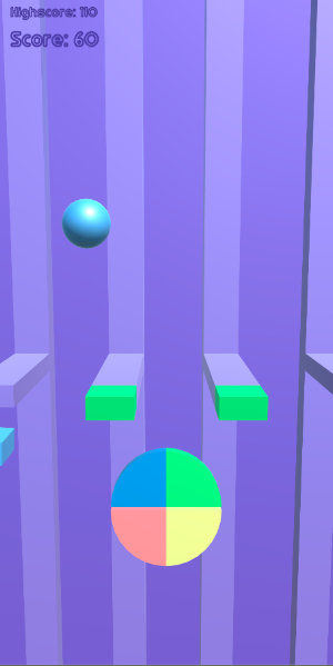 Bouncing Color Ball Screenshot 0
