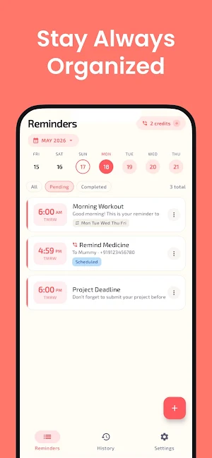 Remind Me: Using Call Screenshot 1