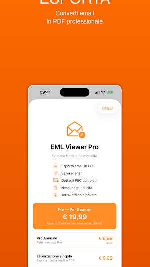 EML Viewer - Apri Email e PEC Screenshot 3
