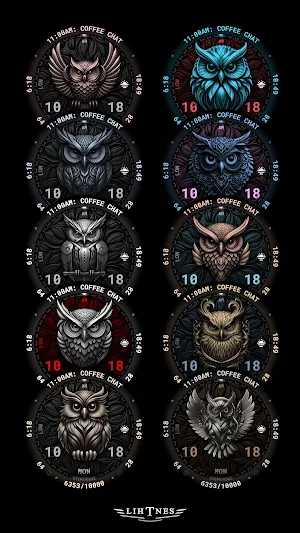 Owl Watch Face 111 Screenshot 1