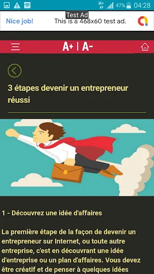 Devenir entrepreneur réussi et un bon investisseur Screenshot 1
