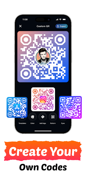 QRBot: QR Code Generator, Scan Screenshot 1