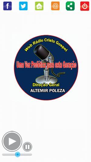 Rádio Online Cristo Gospel Web Screenshot 0