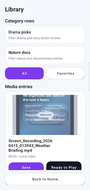 StreamVault Player Screenshot 1