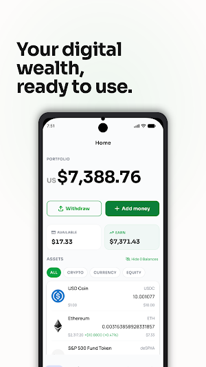 Mo Wallet: Earn & Use USDC Screenshot 1