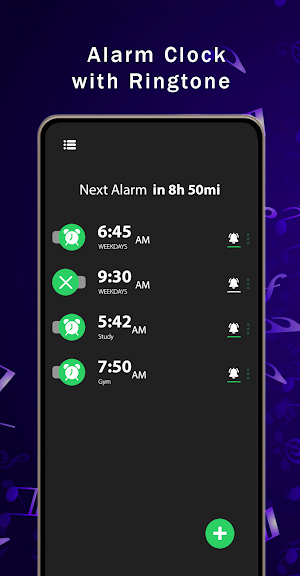 Alarm Clock with Ringtone Screenshot 1
