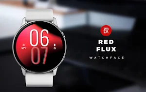 Red Flux Watch Face Screenshot 0