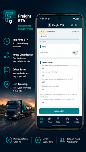 Freight ETA Screenshot 2