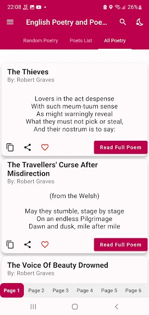 Offline Poems Poetry * English Screenshot 2