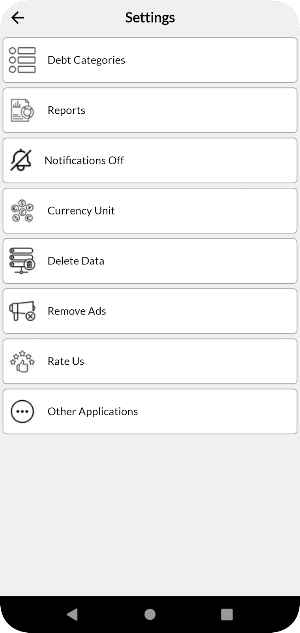 Debt Tracking Screenshot 2