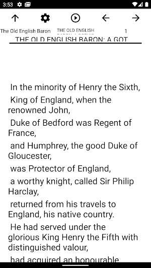 Book, The Old English Baron Screenshot 1