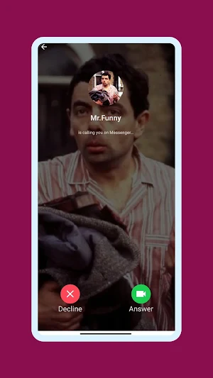 Fake Video Call - Mr.Bean Screenshot 2