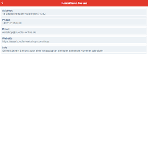 Kübler Webshop Screenshot 1