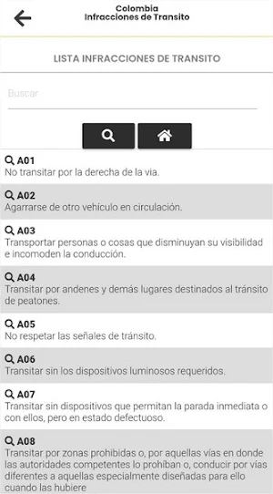 Colombia Normas de Transito Screenshot 1