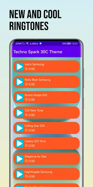 TECNO Spark 30C Theme Ringtone Screenshot 3