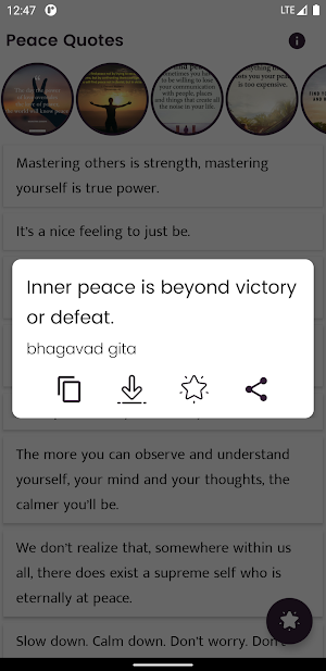 Peace Quotes and Sayings Screenshot 3