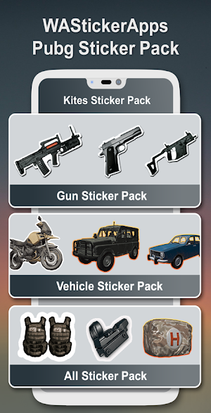 PUBG Stickers for WhatsApp - WA PUBG Stickers Pack Screenshot 3