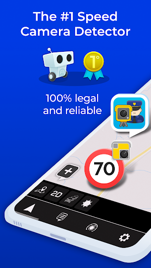 Radarbot Free: Speed Camera Detector & Speedometer Screenshot 0