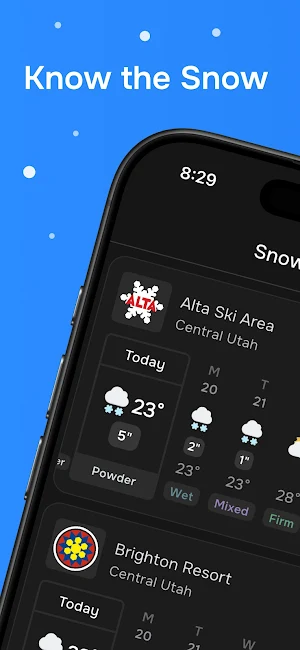 Snow Days - Ski Forecast Screenshot 0