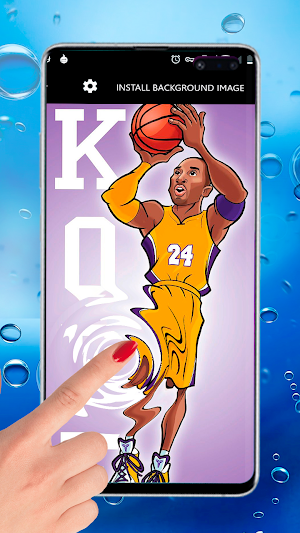 Kobe Bryant Star Basketball Sport Live Wallpaper Screenshot 0