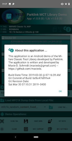 Mifare Classic Tool Library Screenshot 2