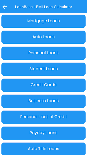 LoanBoss - EMI Loan Calculator Screenshot 1