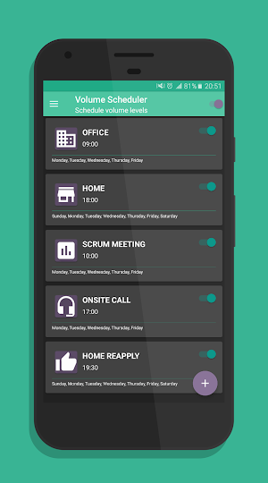 Volume Scheduler Pro - Schedule Volume Profiles Screenshot 1