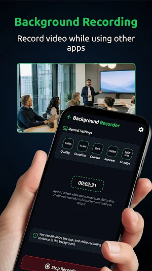 Third Eye Background Recorder Screenshot 2