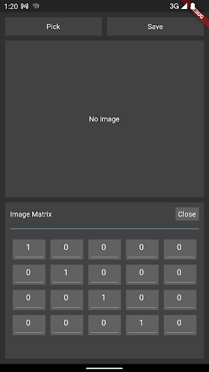 Image Editor With Matrix Screenshot 0