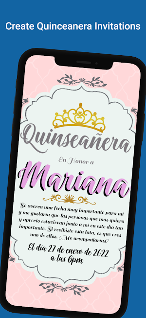 Quinceanera invitation Screenshot 0