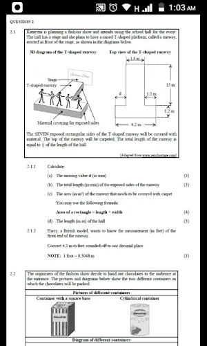 Grade 12 Mathematical Literacy Mobile Application Screenshot 3