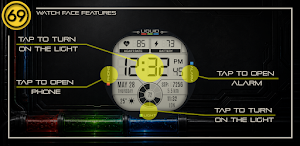 [69D] LIQUID watch face Screenshot 1