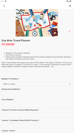 Travel code 1 Screenshot 1