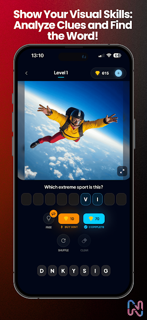 Neon Words: Word Puzzle Screenshot 1