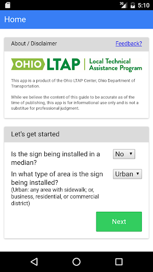 ODOT Traffic Sign Installation Screenshot 0