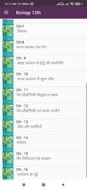 Biology 12 Hindi  NCERT OFFLNE Screenshot 2