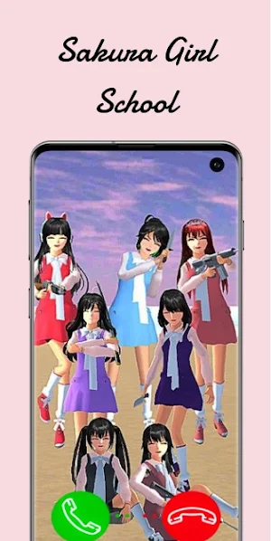 Sakurani Girl School fake call Screenshot 2