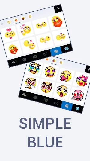 Simple Blue Business Keyboard Background Screenshot 3