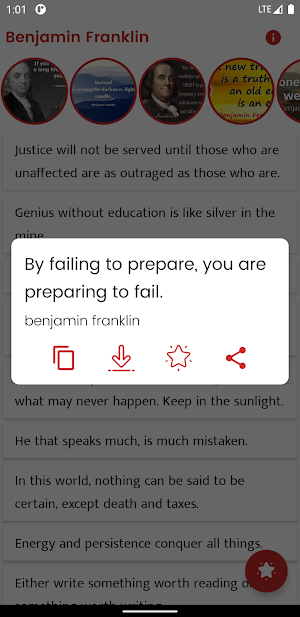 Benjamin Franklin Quotes Screenshot 2