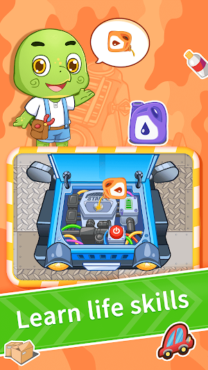 Baby Auto Monster Car Garage-Little Kids Edu Game Screenshot 2